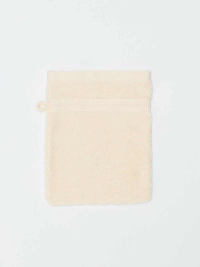 Lot de 2 gants de toilette - Kiabi Home Blanc - Kiabi