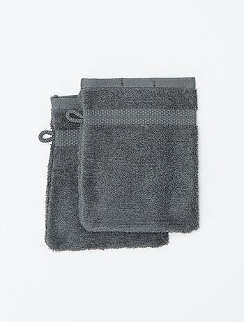Lot de 2 gants de toilette - Kiabi Home