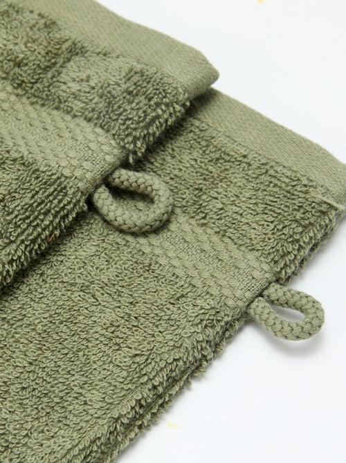 Lot de 2 gants de toilette - Kiabi Home - Kiabi