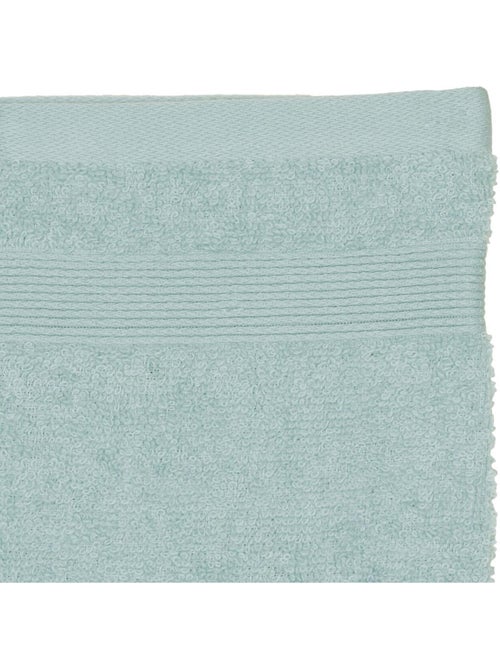 Lot de 2 gants de toilette 15 x 21 cm Couleur moderne bleu glacier - Kiabi