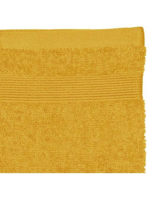 Lot de 2 gants de toilette 15 x 21 cm Couleur moderne ocre - Kiabi