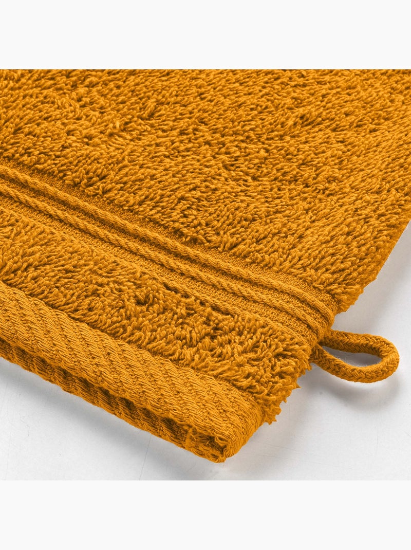 Lot de 2 gants de toilette 15 x 21 cm Tendresse curry Curry - Kiabi