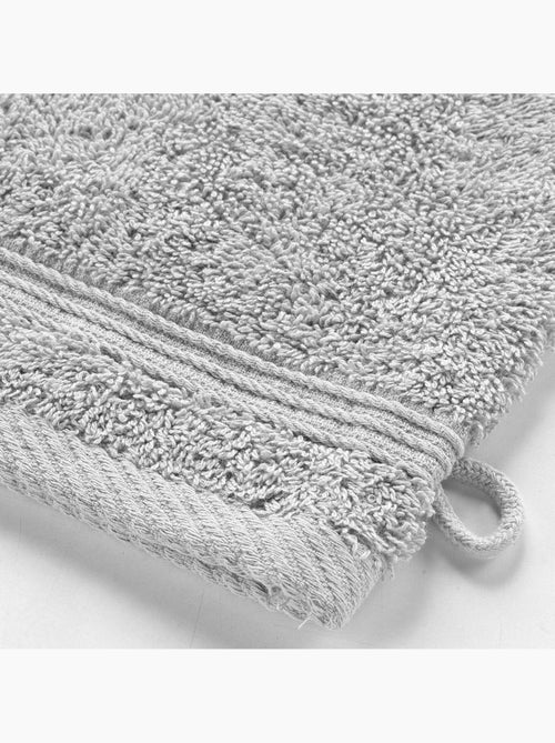 Lot de 2 gants de toilette 15 x 21 cm Tendresse gris perle - Kiabi