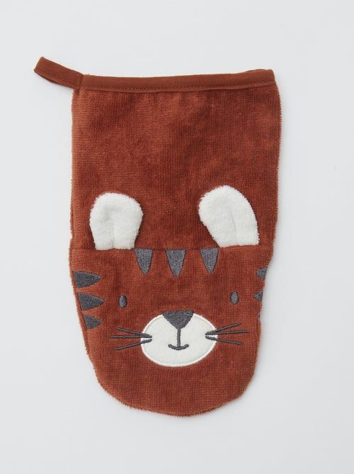 Lot de 2 gants de toilette avec animation - Kiabi Home - Kiabi