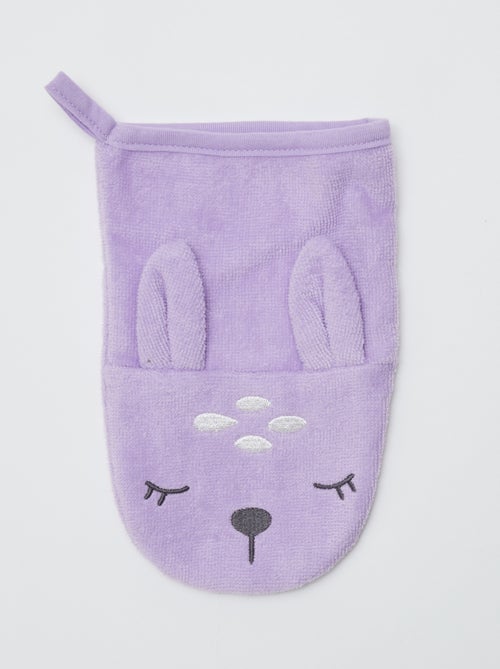 Lot de 2 gants de toilette avec animation - Kiabi Home - Kiabi