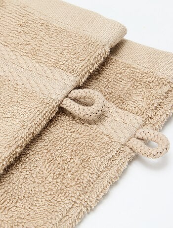 Lot de 2 gants de toilette