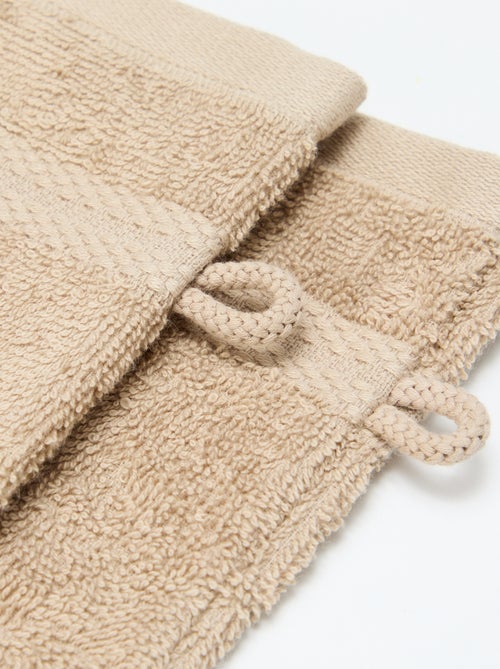 Lot de 2 gants de toilette - Kiabi Lot de 2 gants de toilette - Kiabi