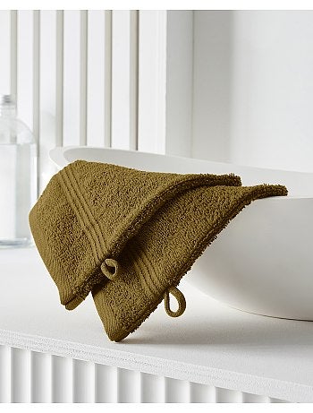 Lot de 2 gants de toilette