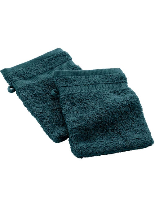 Lot de 2 gants de toilette Collection Elegante - Kiabi