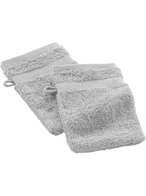 Lot de 2 gants de toilette Collection Elegante - Kiabi