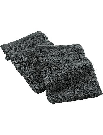 Lot de 2 gants de toilette collection elegante
