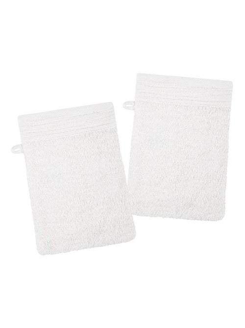 Lot de 2 gants de toilette Collection Lylia - Kiabi