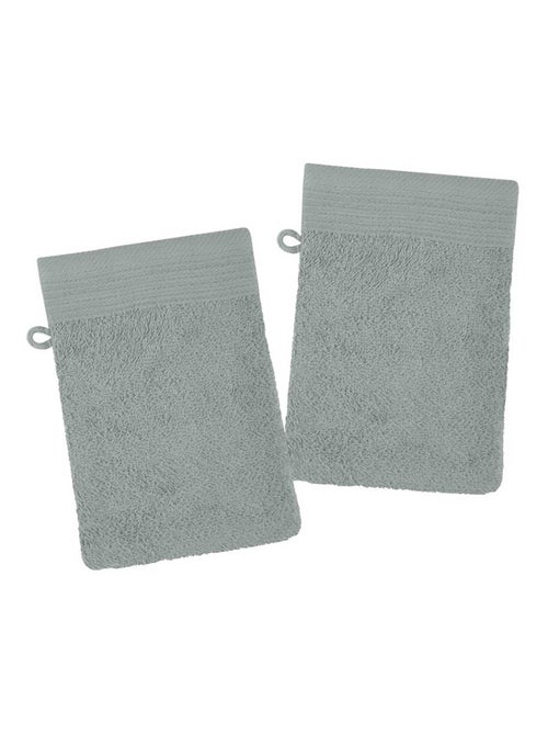 Lot de 2 gants de toilette Collection Lylia - Kiabi