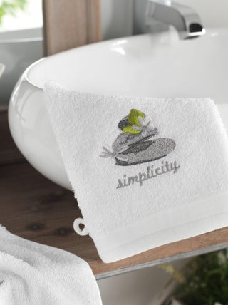 Lot de 2 gants de toilette Collection Simplicity