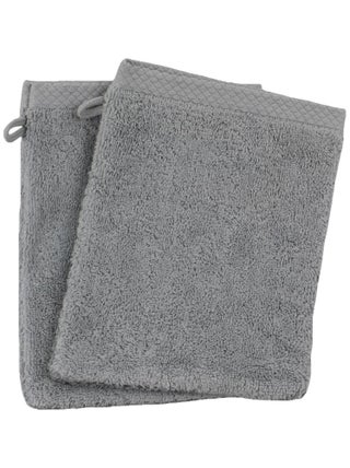 Lot de 2 gants de toilette coton eponge ESSENTIELLE