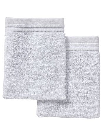 Lot de 2 gants de toilette coton uni BATHROOM