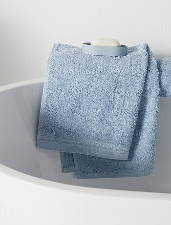 Lot de 2 gants de toilette coton uni BATHROOM