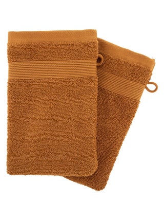 Lot de 2 gants de toilette Couleur moderne