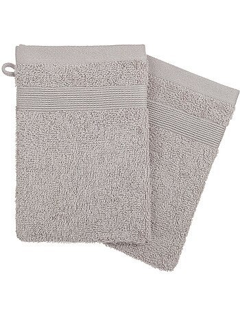 Lot de 2 gants de toilette Couleur moderne