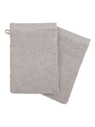 Lot de 2 gants de toilette Couleur moderne