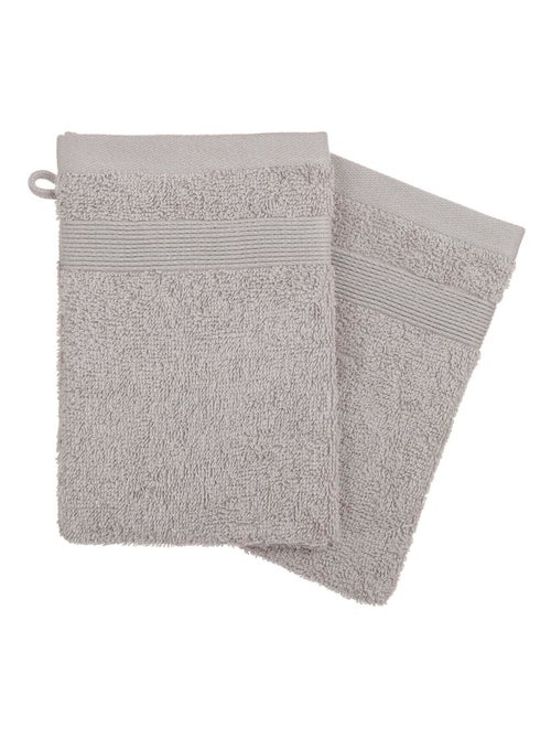 Lot de 2 gants de toilette Couleur moderne - Kiabi