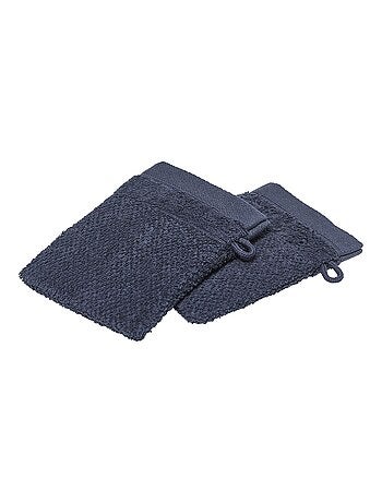 Lot de 2 gants de toilette en coton BIO