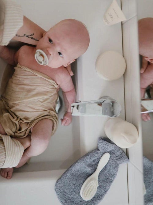 Lot de 2 gants de toilette en coton bio Tradewinds - Kiabi