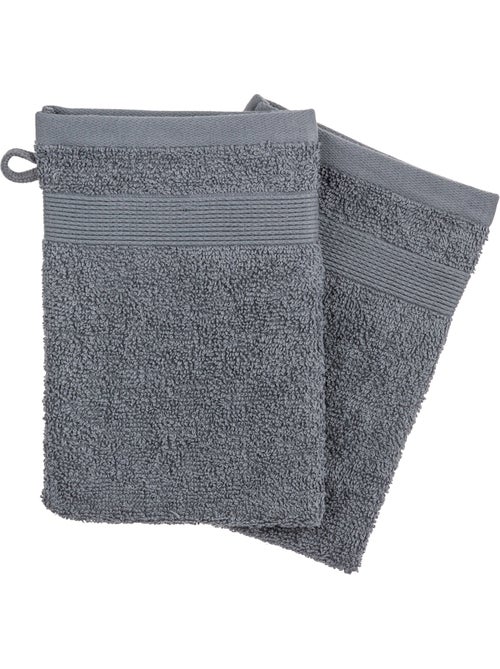 Lot de 2 gants de toilette en coton PRAIA - Kiabi