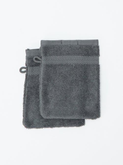 Lot de 2 gants de toilette - Kiabi