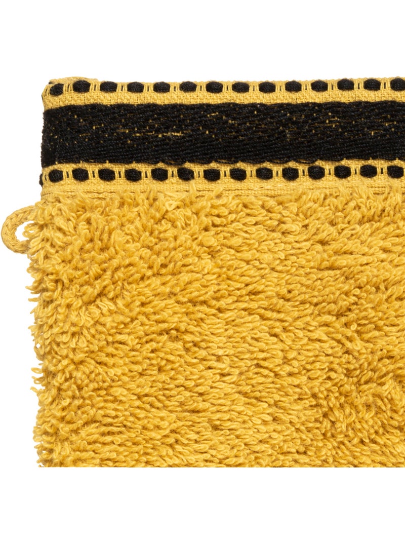 Lot de 2 gants de toilette JOIA Moutarde - Kiabi
