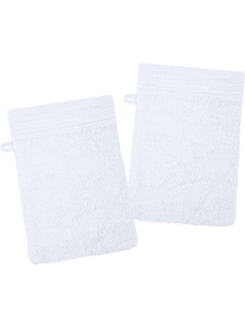 Lot de 2 gants de toilette Lilas - Kiabi