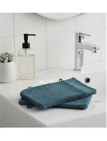 Lot de 2 gants de toilette Lilas