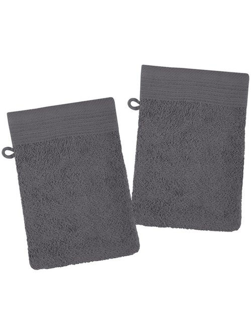 Lot de 2 gants de toilette Lilas - Kiabi