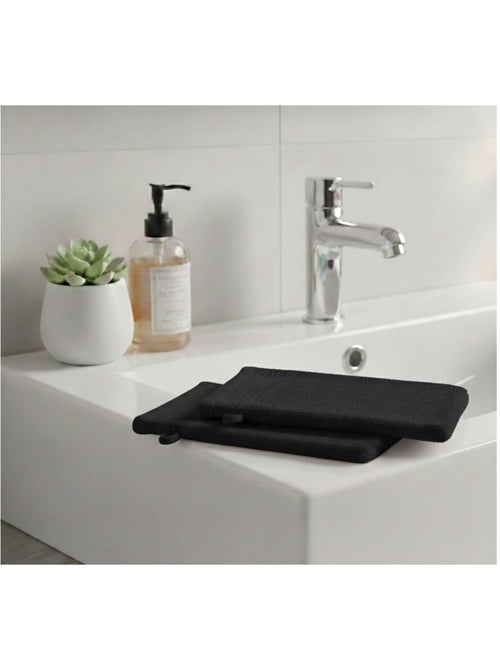 Lot de 2 gants de toilette Lilas - Kiabi