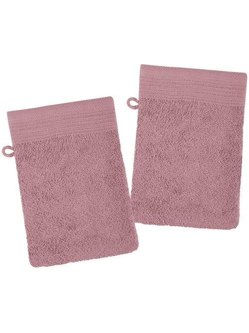 Lot de 2 gants de toilette Lilas - Kiabi