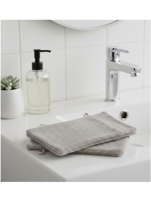 Lot de 2 gants de toilette Lilas - Kiabi