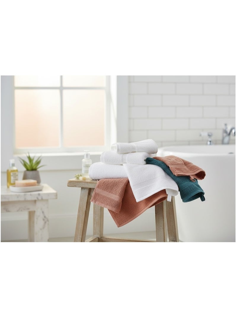 Lot de 2 gants de toilette Lilas Vert amande/Mauve/Marine - Kiabi