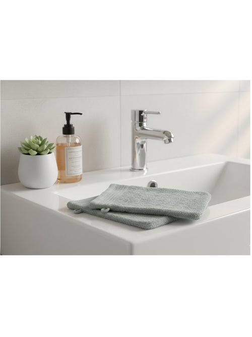 Lot de 2 gants de toilette Lilas - Kiabi