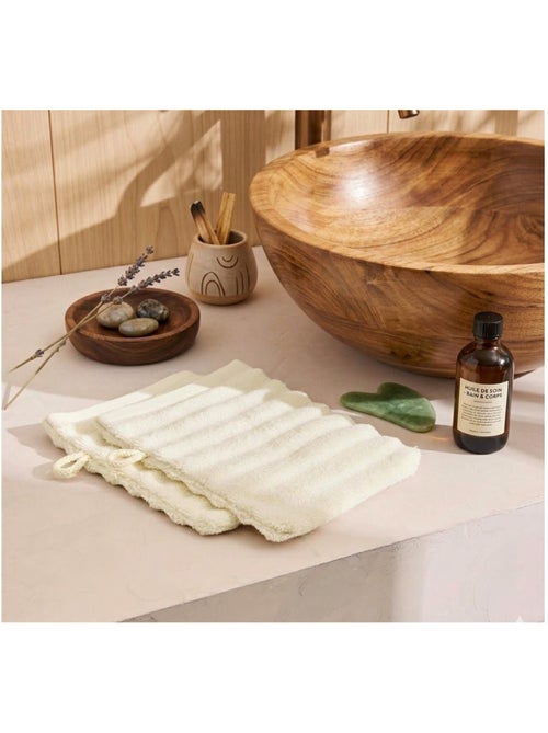 Lot de 2 gants de toilette Maia - Kiabi