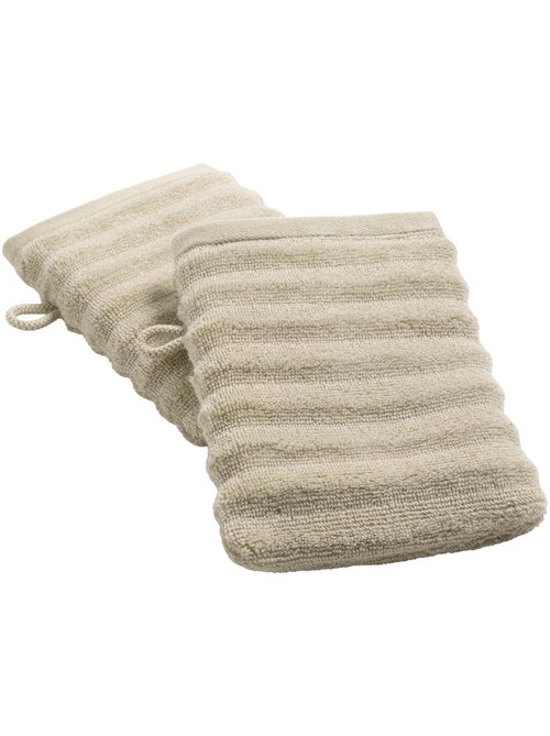 Lot de 2 gants de toilette maia - Kiabi