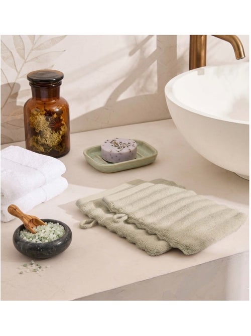 Lot de 2 gants de toilette maia - Kiabi