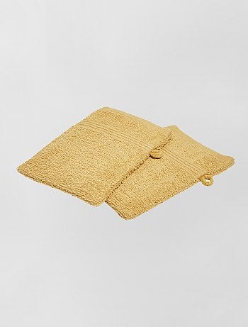 Lot de 2 gants de toilette