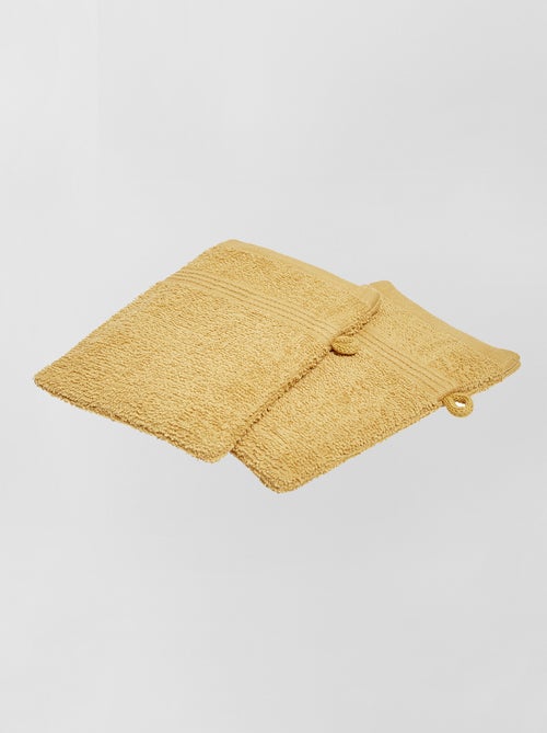 Lot de 2 gants de toilette - Kiabi