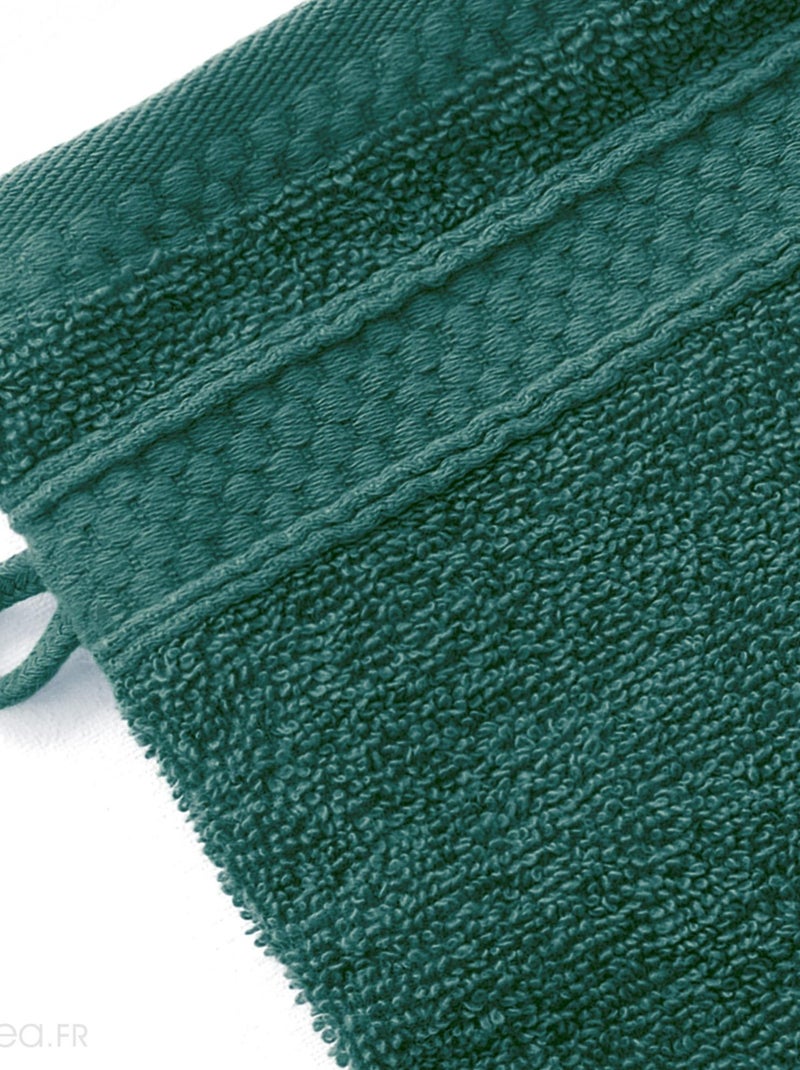 Lot de 2 gants de toilette NAÏA Bleu pétrole - Kiabi