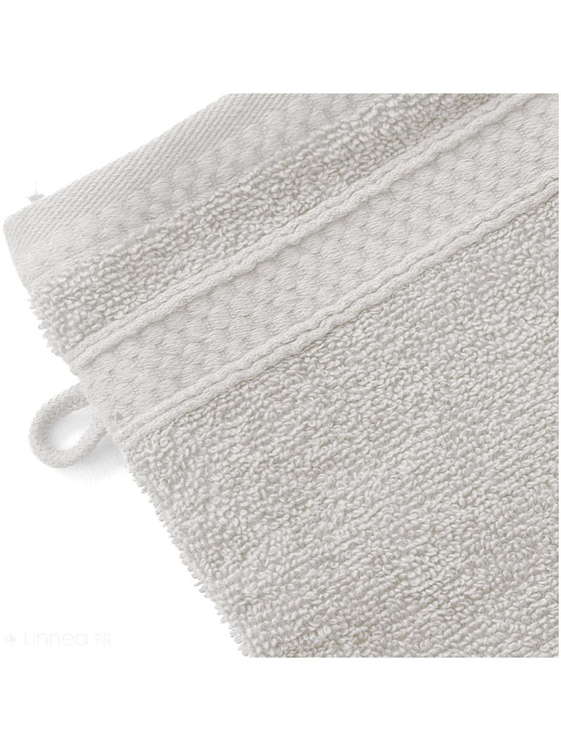 Lot de 2 gants de toilette NAÏA Craie - Kiabi