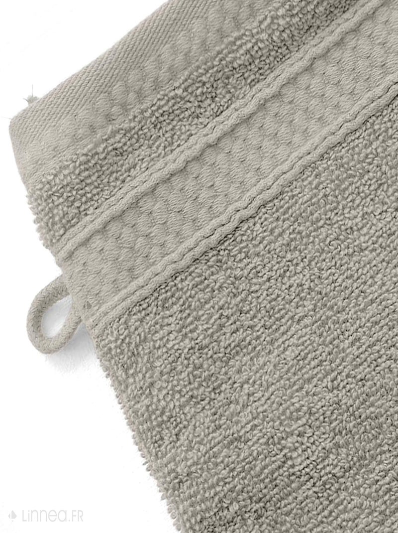 Lot de 2 gants de toilette NAÏA Gris chiné - Kiabi