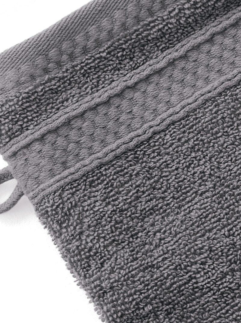 Lot de 2 gants de toilette NAÏA Gris froid - Kiabi