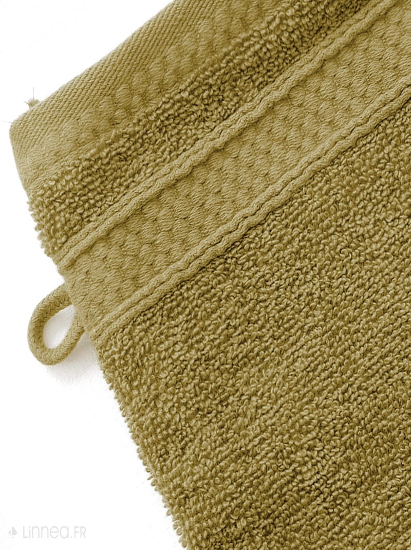 Lot de 2 gants de toilette NAÏA Vert tilleul - Kiabi