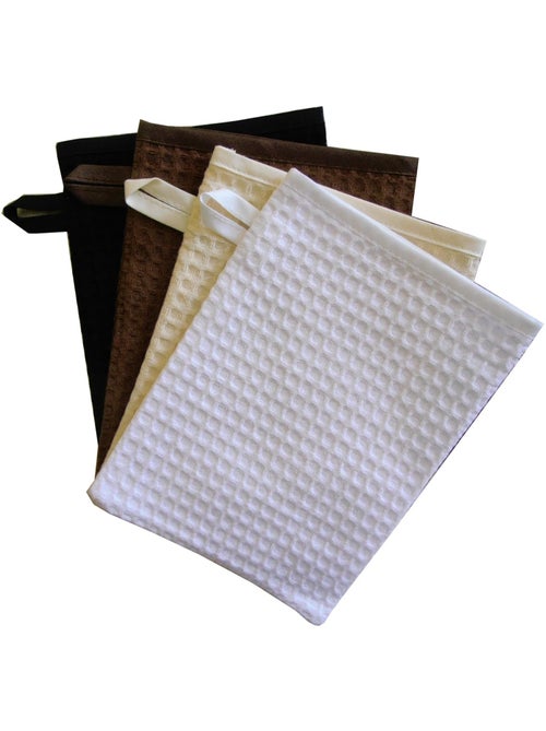 Lot de 2 gants de toilette nid d'abeille WEEK END - Kiabi