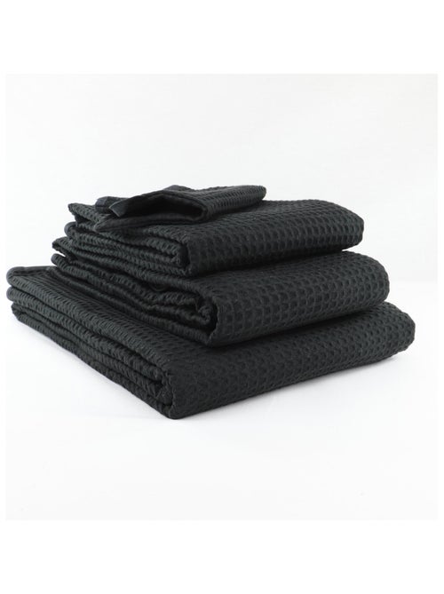 Lot de 2 gants de toilette nid d'abeille WEEK END - Kiabi